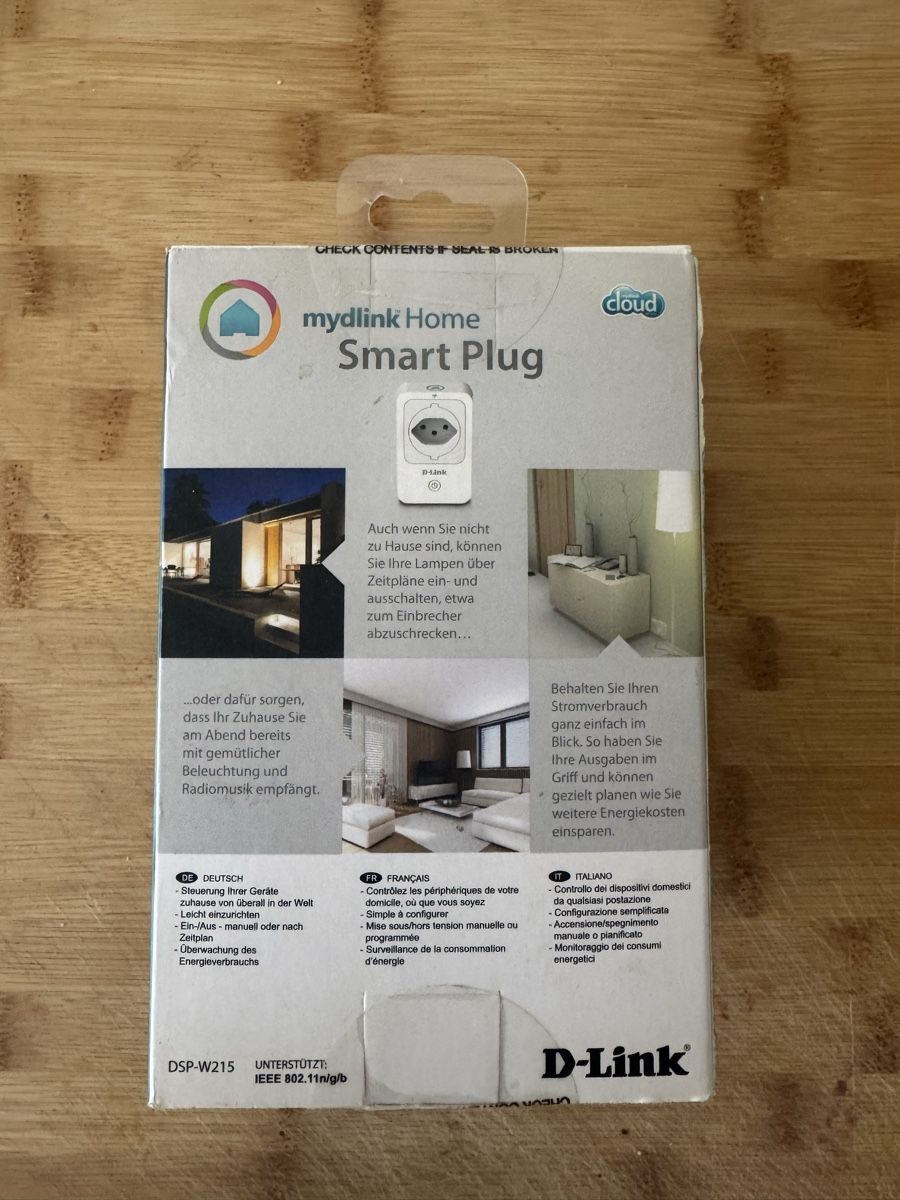 Dlink Stecker: D-Link Smart Plug mydlink Home – Neu und originalverpackt aus Zürich von Benutzername-B 3