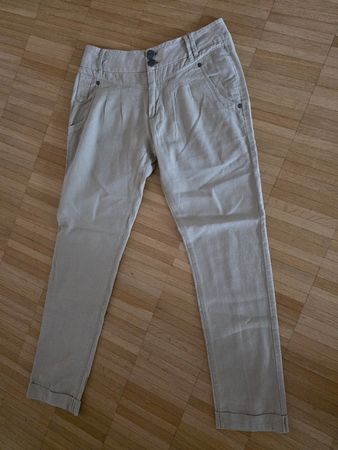 Leinenhose only beige Grösse W36