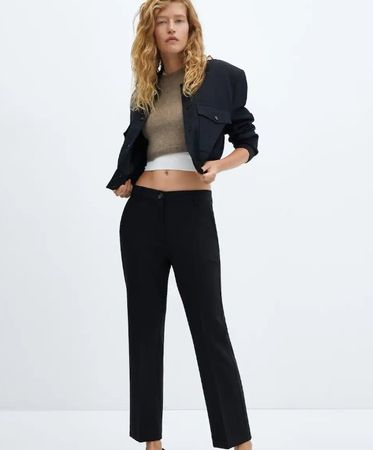 🤩MANGO NEUE KOLLEKTION ANZUG-HOSE SCHWARZ 25.- ANSTATT 70.-