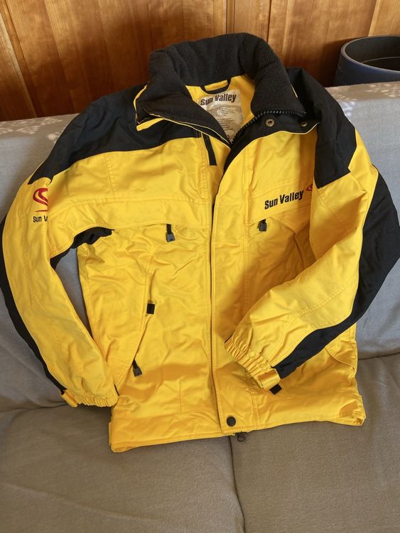 Combinaison De Ski Bleue Et Jaune Vintage Taille 16ans