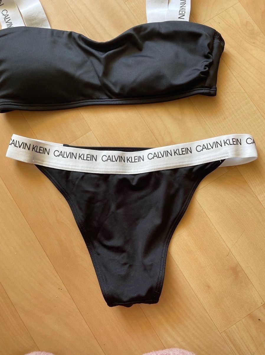 Calvin Klein Costumi da bagno & Bikini: CALVIN KLEIN black & white Bikini XS/34 – Usato da Zürich venduto da Angela_Fashion_Lover 1