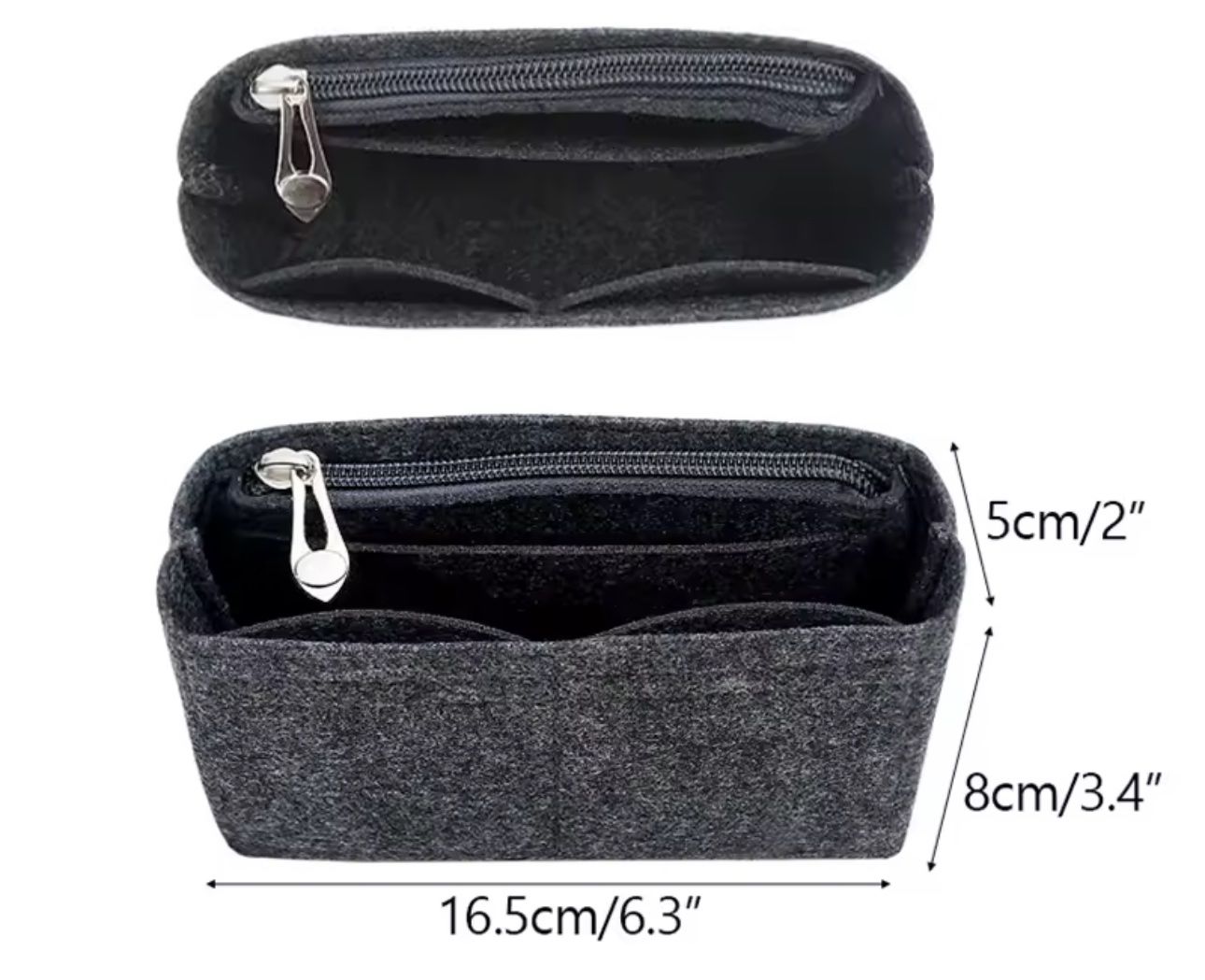 Taschen: Organizer sac with zipper dark grey - for Longchamp mini – Neu (gemäss Beschreibung) aus Granges-Paccot von Stellastyle