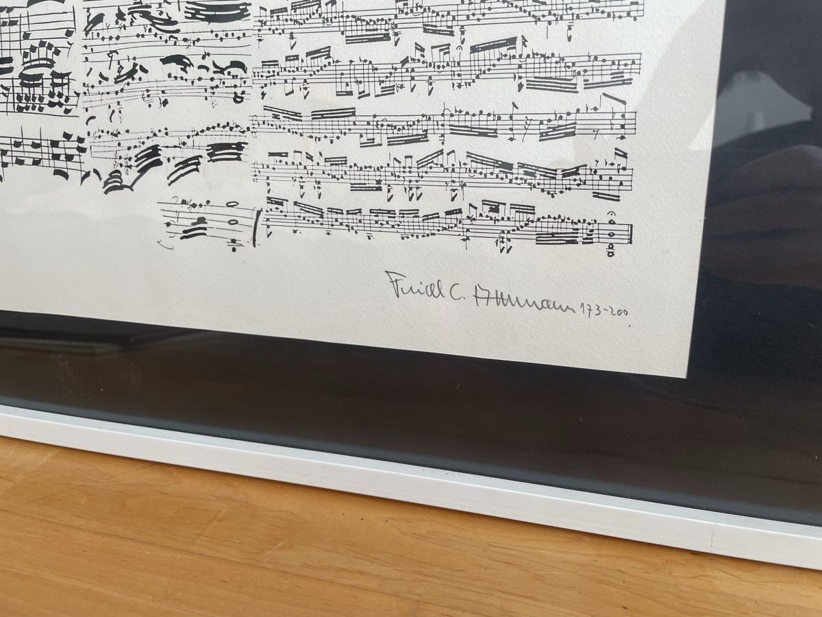 Arts picturaux & lithographies: Musical Score Artwork C. Ahrman  – D'occasion à Basel par Amechan. 3