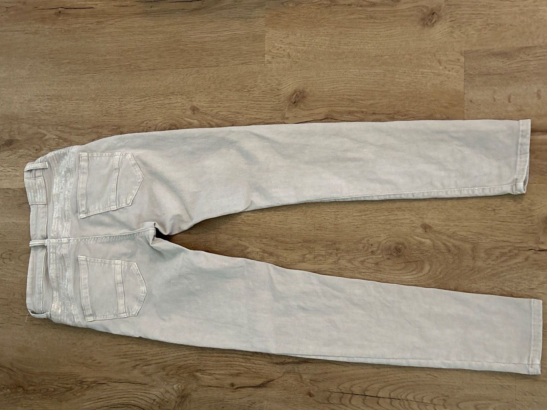 Jeans: Stretch Jeans Damen hellbeige – Usato da Brunnen venduto da Nala2929 1