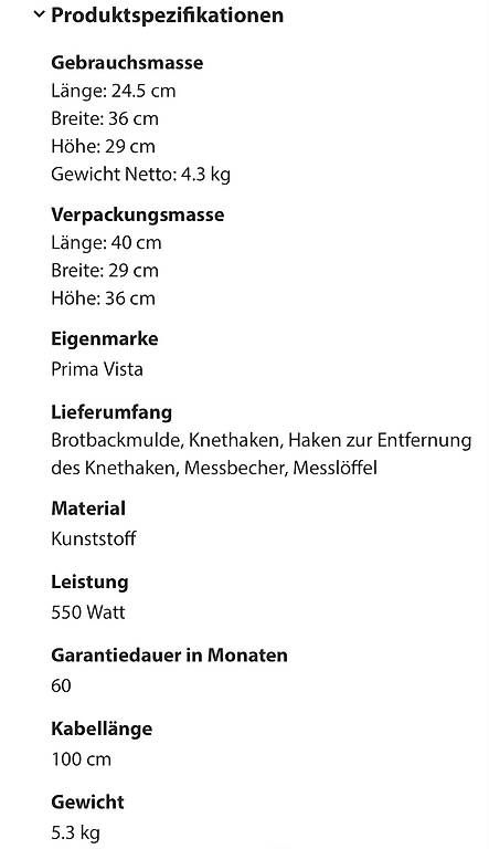 Elettrodomestici da cucina: Brotbackmaschine – Usato da Unterseen venduto da NadineM1 4