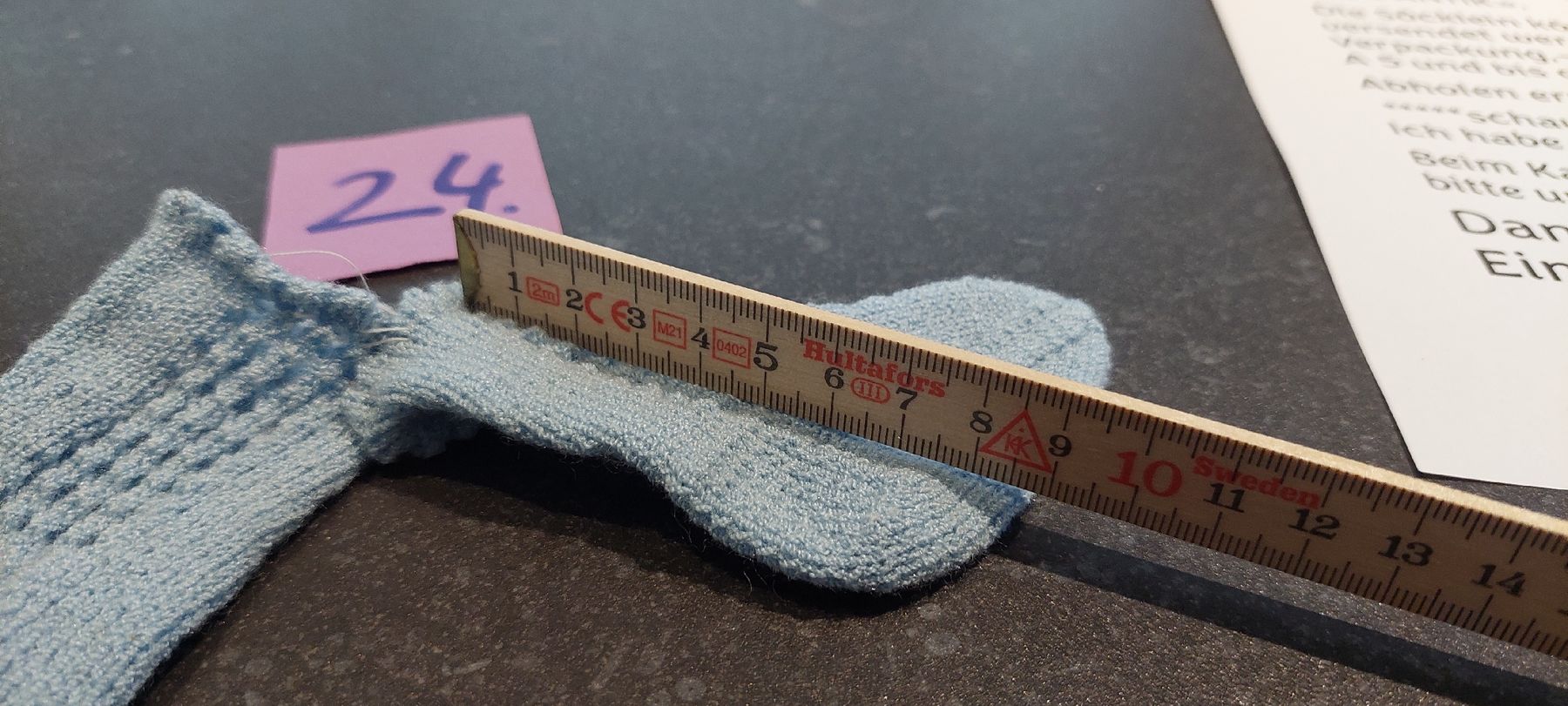 Bambole: Puppensocken hellblau gestrickt neu ungebraucht  – Nuovo (secondo la descrizione) da Muri AG venduto da nindo1 2