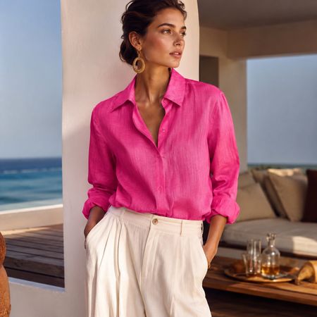 MANGO Hemd aus 100% Ramie Bluse Hemdbluse 59.90
