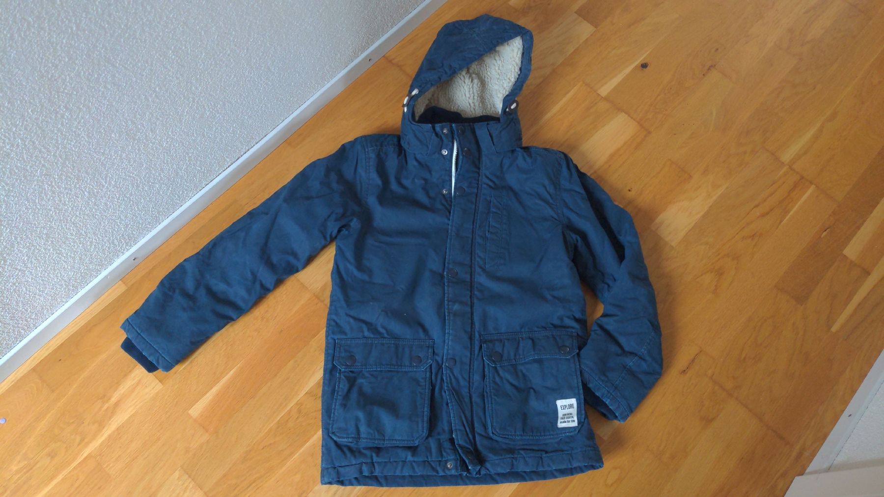 Jacken & Mäntel: Winterjacke Blau H&M Gr.152 – Gebraucht aus Sutz von Rawypp