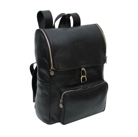 Lederrucksack Bologna - Farbe: Schwarz