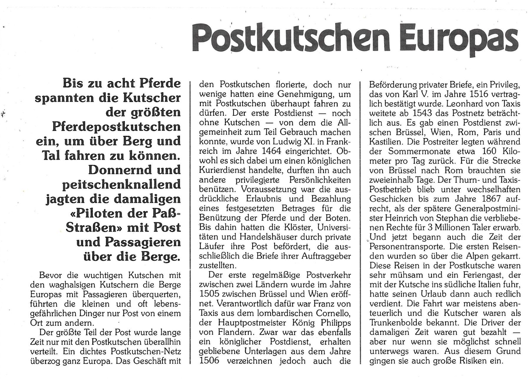 Medaglie: Numisbrief Postkutschen Europas Silber 15gr. 999.9 – Usato da Schocherswil venduto da prinzipal60 2