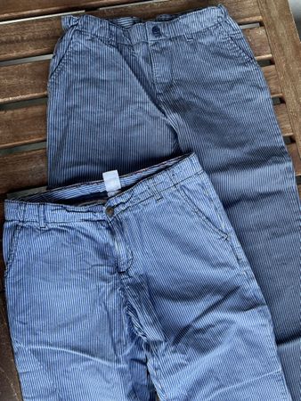 2x Petit Bateau Hosen gestreift 140 blau