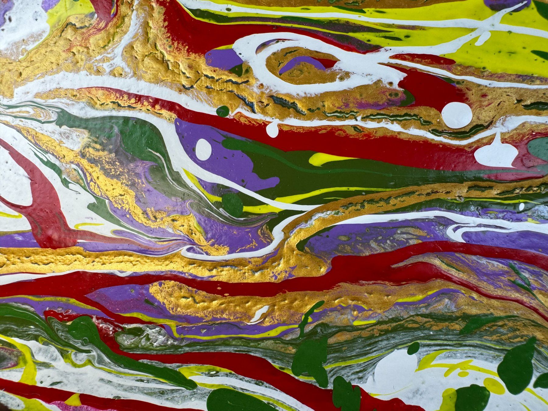 Dipinti: Acryl-Flüssigmalerei, Oval – Usato da Schlieren venduto da MayaSheng1983 1