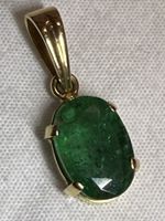 Smaragd Anhänger Gold18k