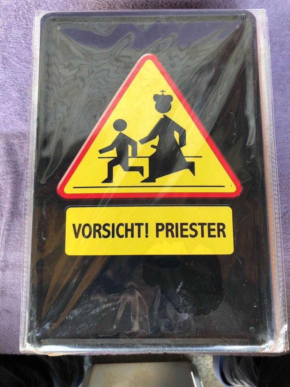 Schilder: Vorsicht priester hinweis witz lustig – Neu (gemäss Beschreibung) aus Reinach AG von rares75