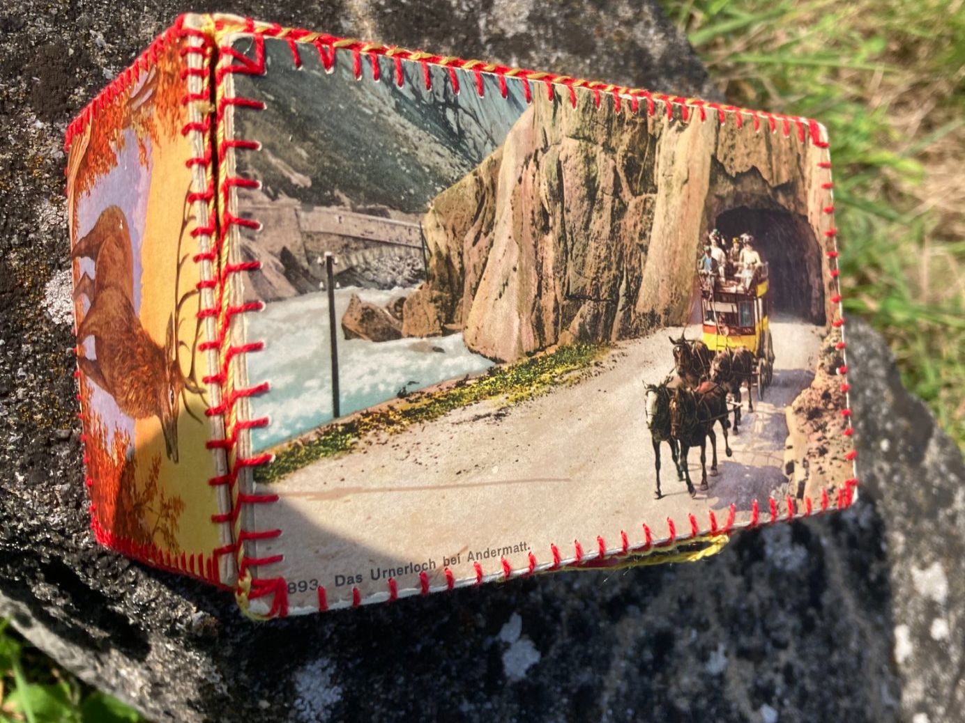 Alle Dekorationen: hangearbeitets  Truckli  aus  alten  Ansichtskarten – Gebraucht aus Subingen von ArtBead
