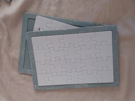 2x Puzzle mit Rahmen – zum Selbstgestalten