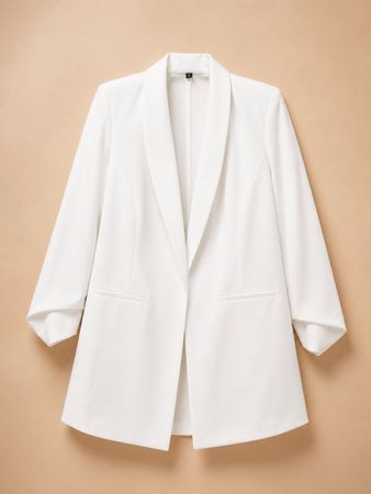 Blazer bianco oversize