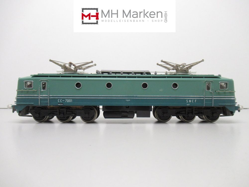 Locomotive PMP RARE CC 7001 SNCF Bicolore Verte - HO - Occasion