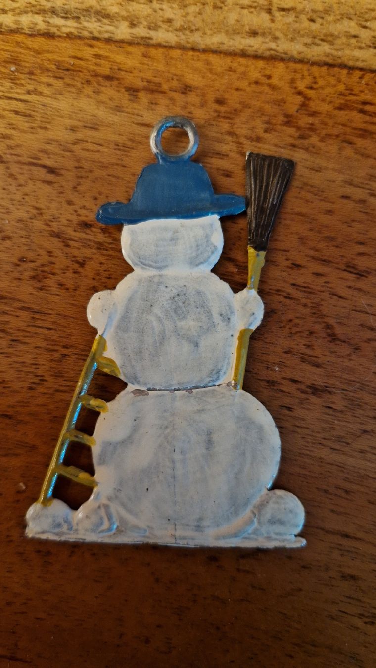 Tutte le decorazioni: Nostalgischer Zinn Christbaumschmuck "Schneemann" – Usato da Oberengstringen venduto da Asteroid56 1