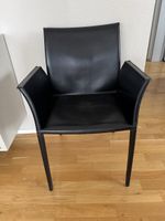 Armlehnstuhl Zanotta Leder schwarz