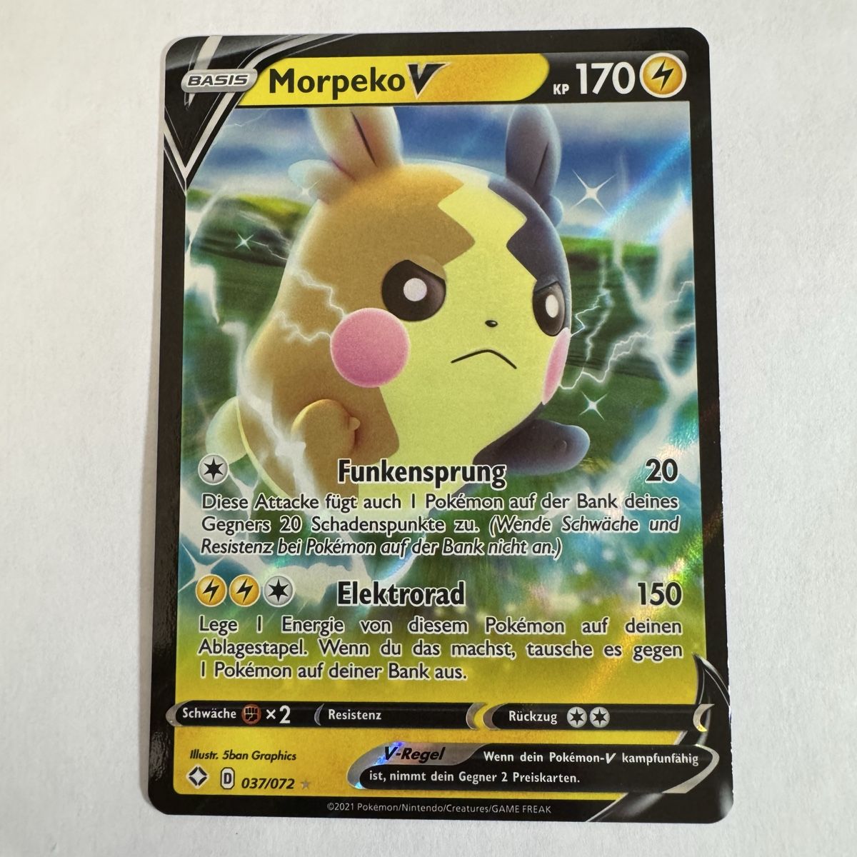 Pokémon Carte collezionabili: Pokémon Morpeko V - 37 / 72 - DE – Nuovo (secondo la descrizione) da Staad SG venduto da miaCards