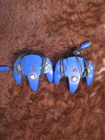 2x Original Nintendo 64 N64 Controller Blau
