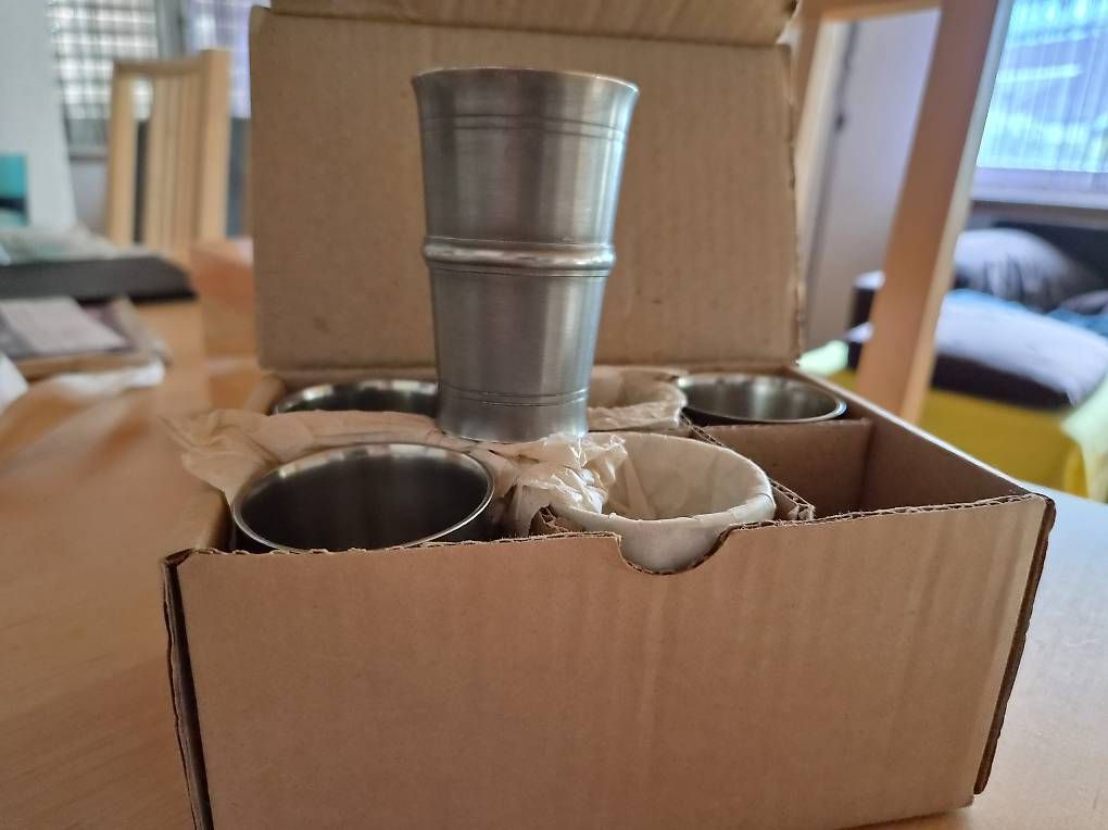 Sigg Bicchieri: 6 Zinnbecher Set – Nuovo (secondo la descrizione) da Au SG venduto da nme82 1