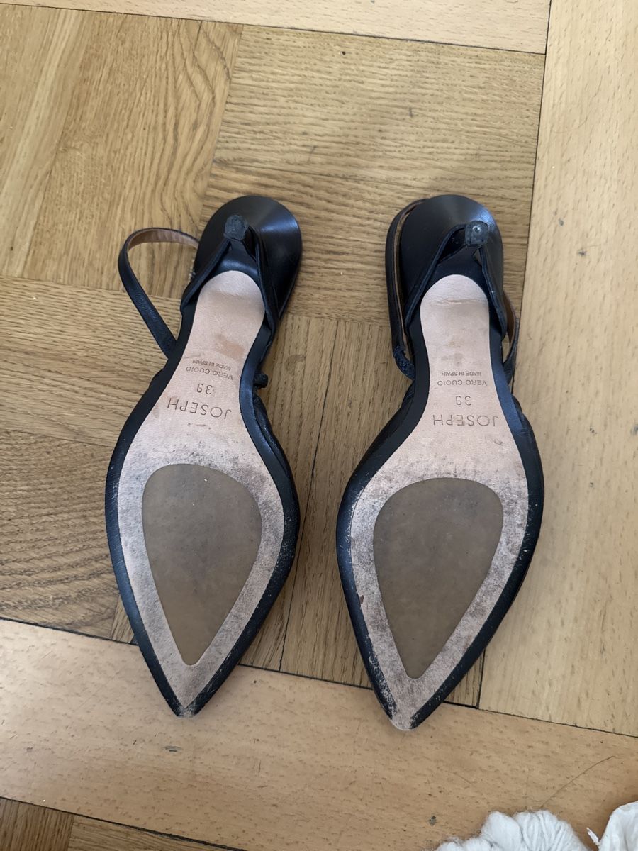 Scarpe da donna: JOSEPH Black Leather Slingback - Size EU 39 – Usato da Genève venduto da woo_qt79 2