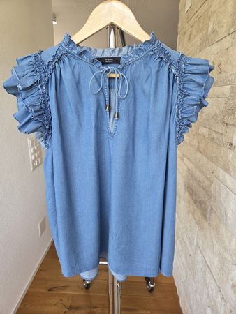 Wunderschöne Denim-/Jeans-Bluse von STEFFEN SCHRAUT | Gr. 38
