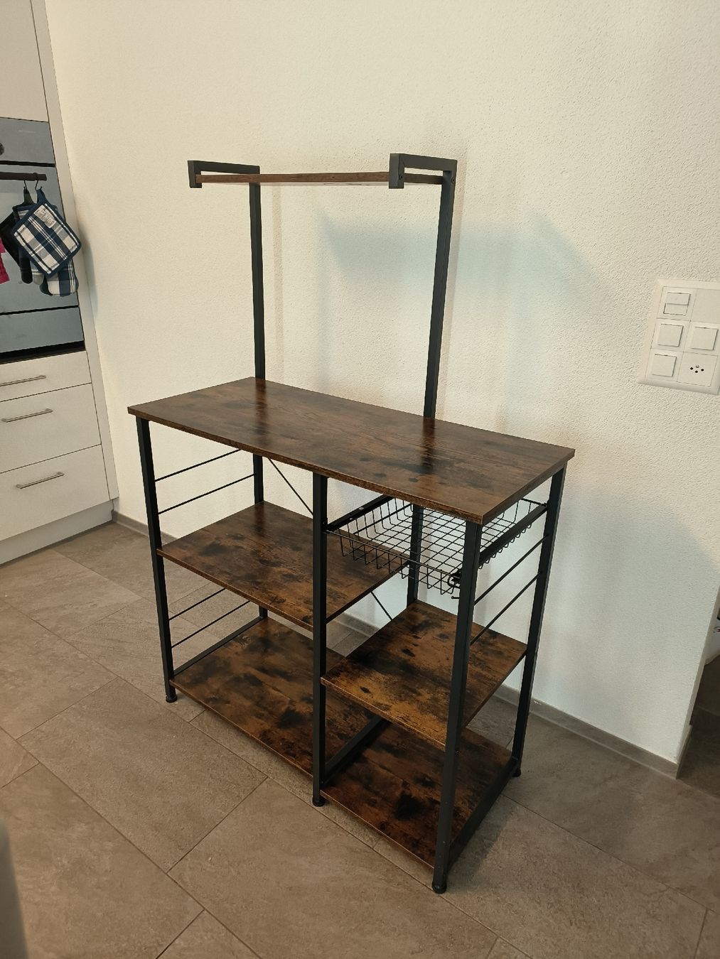 Scaffali: Kitchen Shelf Unit Rustic Brown Metal Used – Usato da Bülach venduto da ste_5tgq 2