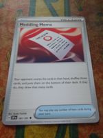 POKEMON  Meddling Memo  H  SSP EN  181/191  TRAINER  2024