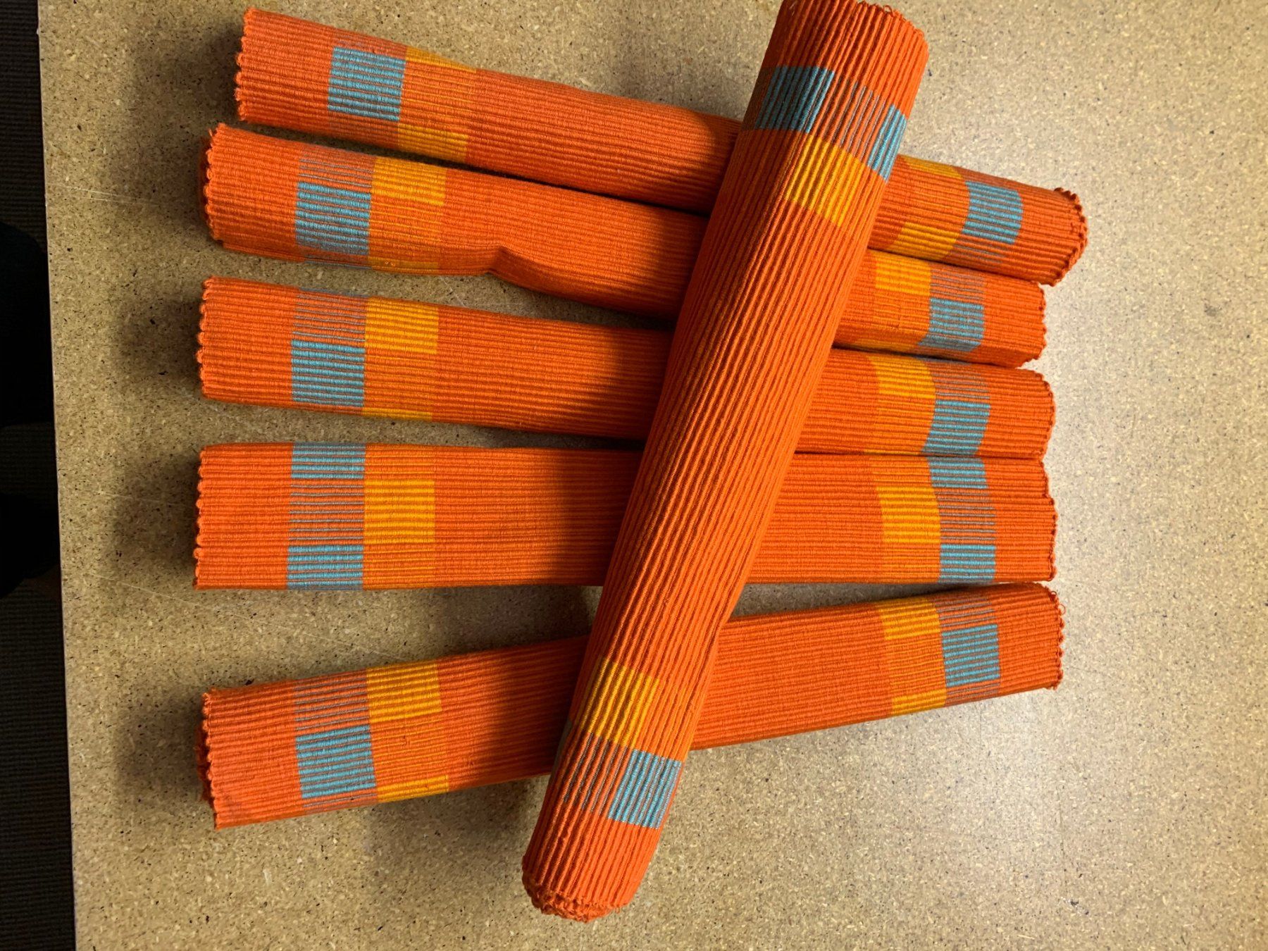 Altra biancheria da tavola: 6 Tischset orange – Nuovo (secondo la descrizione) da Bubendorf venduto da Nenin81 1