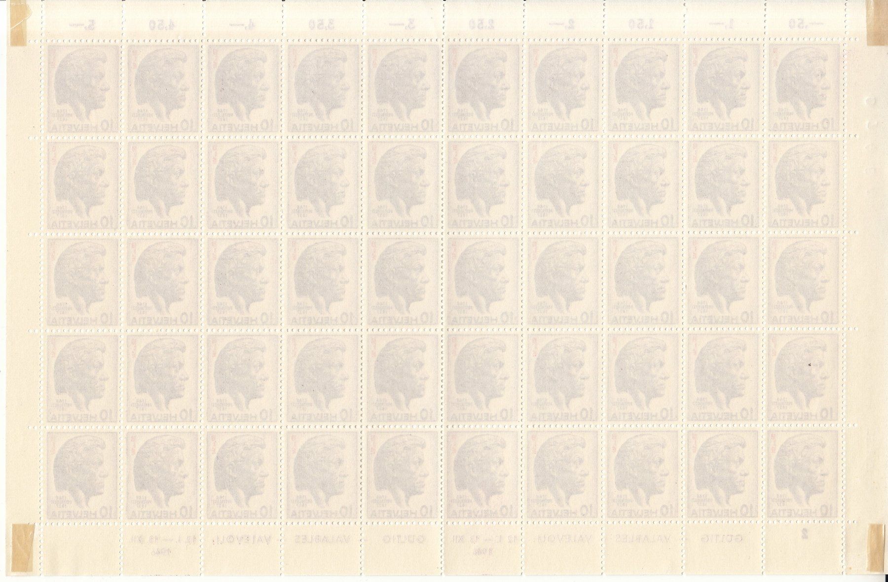 Alle Briefmarken: SBK D V 22 Originalbogen – Gebraucht aus Bürglen TG von StampGraf 1