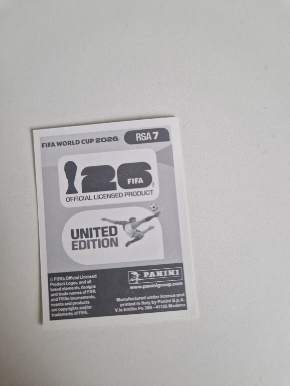 Panini Carte collezionabili: Panini Sticker RSA7 – Nuovo (secondo la descrizione) da Stüsslingen venduto da white_angel86 1