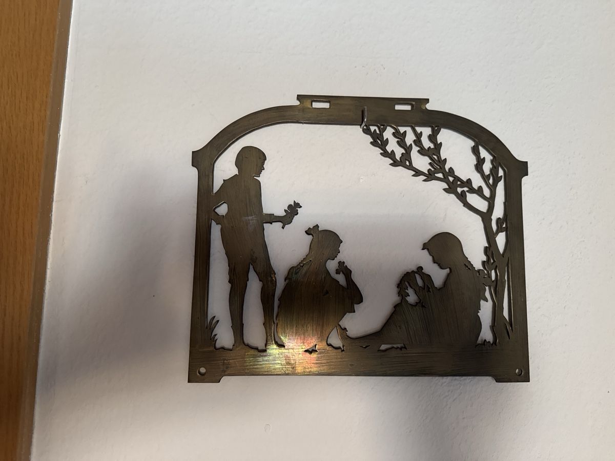 Tutte le decorazioni: Wandbild Scherenschnitt aus Messing älter – Usato da Basel venduto da Joshy03