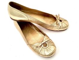 Prada Ballerina goldglänzend Grösse 37 1/2