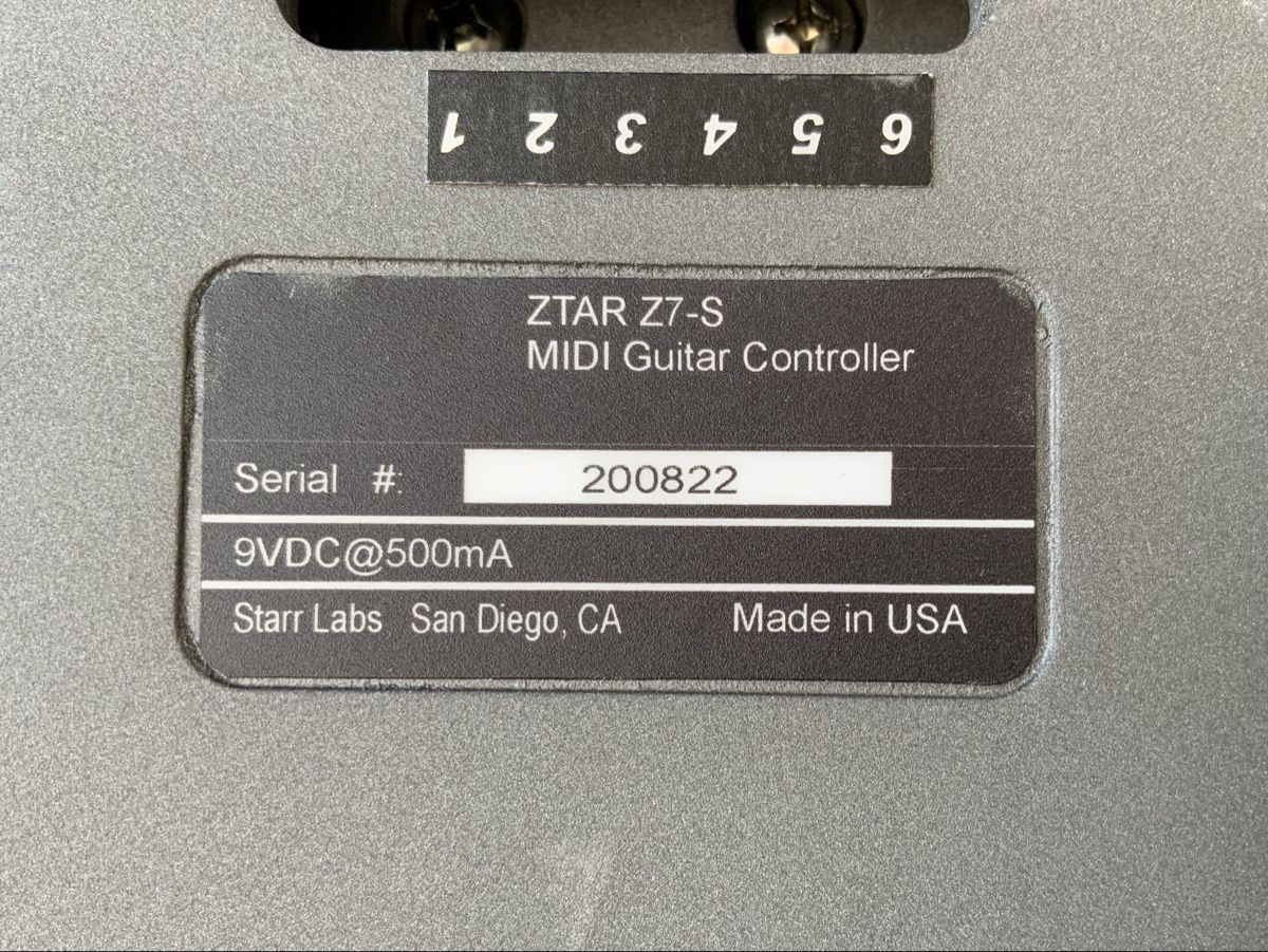 Strumenti musicali: STARR LABS  ZTAR  Z7-S MIDI CONTROLLER / GITARRE ODER BASS – Usato da Oberuzwil venduto da Kamor 3