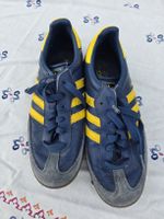 Adidas Samba Schuhe Grösse 37 1/3 dunkelblau gelb
