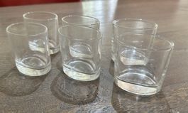 6-er Party-Set: Dessert-Ellipse - Glas 6.5x4.6x6.5 cm