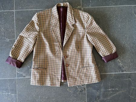 Paola Santi Vintage Blazerjacke Schurwolle Grösse 52