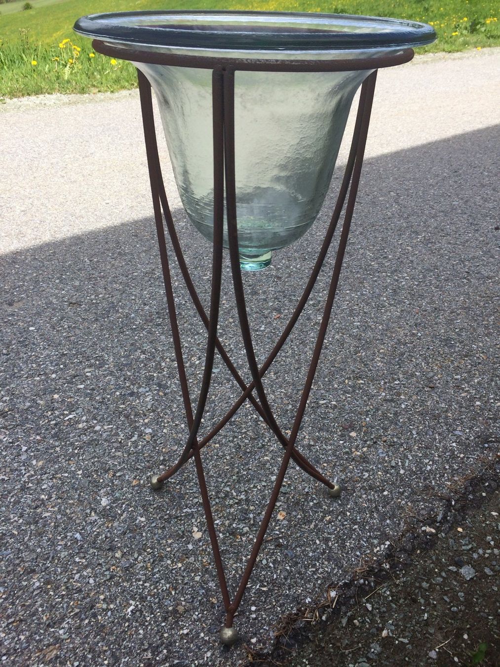 Altro per la casa: Blumenständer mit Glas-Schale – Usato da Andeer venduto da JDOGG 1