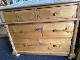 Antike Kommode Shabby Chic Vintage Landhaus Stil 52x100cm