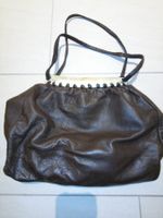 Vintage Handtasche 70er Jahre, braunes Leder