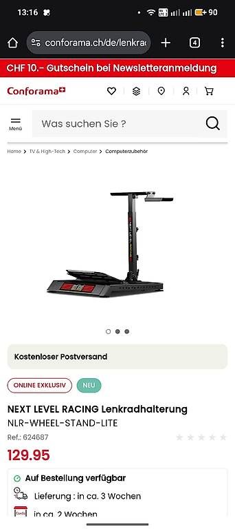 Console: Lenkrad Logitech PC mit Halterung  – Usato da Münchenstein venduto da Straus01 2