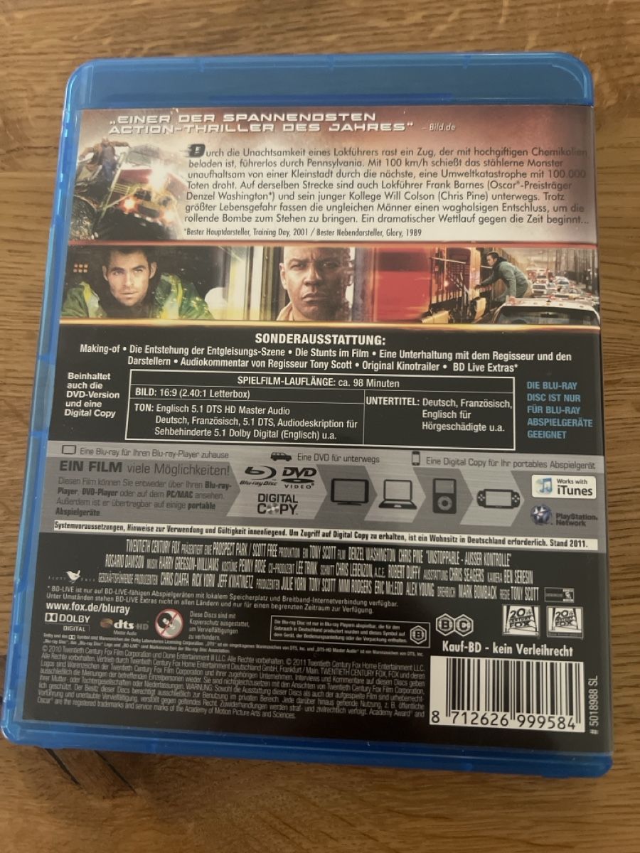Alle DVDs: Unstoppable - Ausser Kontrolle – Gebraucht aus Steffisburg von balboa_76 1