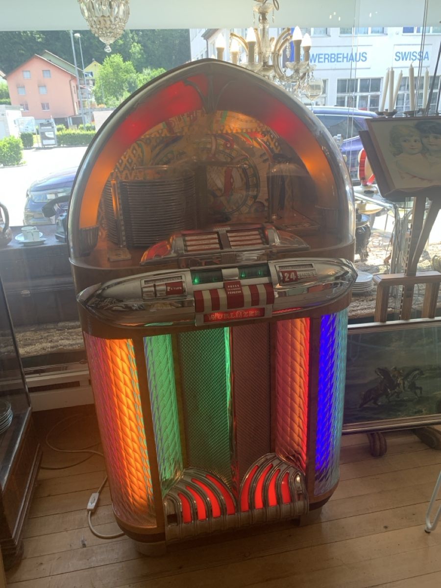 Wurlitzer Jukebox: Wurlitzer mit Shellack Platten – Usato da Murgenthal venduto da Padoni60