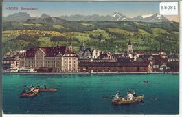 Rorschach am Bodensee - Ruderboote - Litho