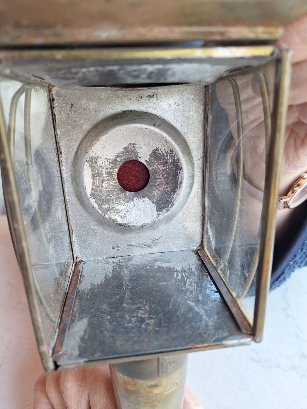 Lampade: Antike Schiffslaternen, Messing, 2 Stück, Herbstdeko – Usato da Huttwil venduto da Kunterbuntli 6