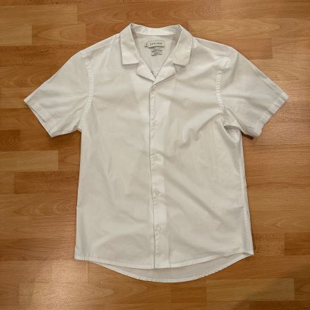 Weisses Kurzarm Hemd Casual Friday Grösse M