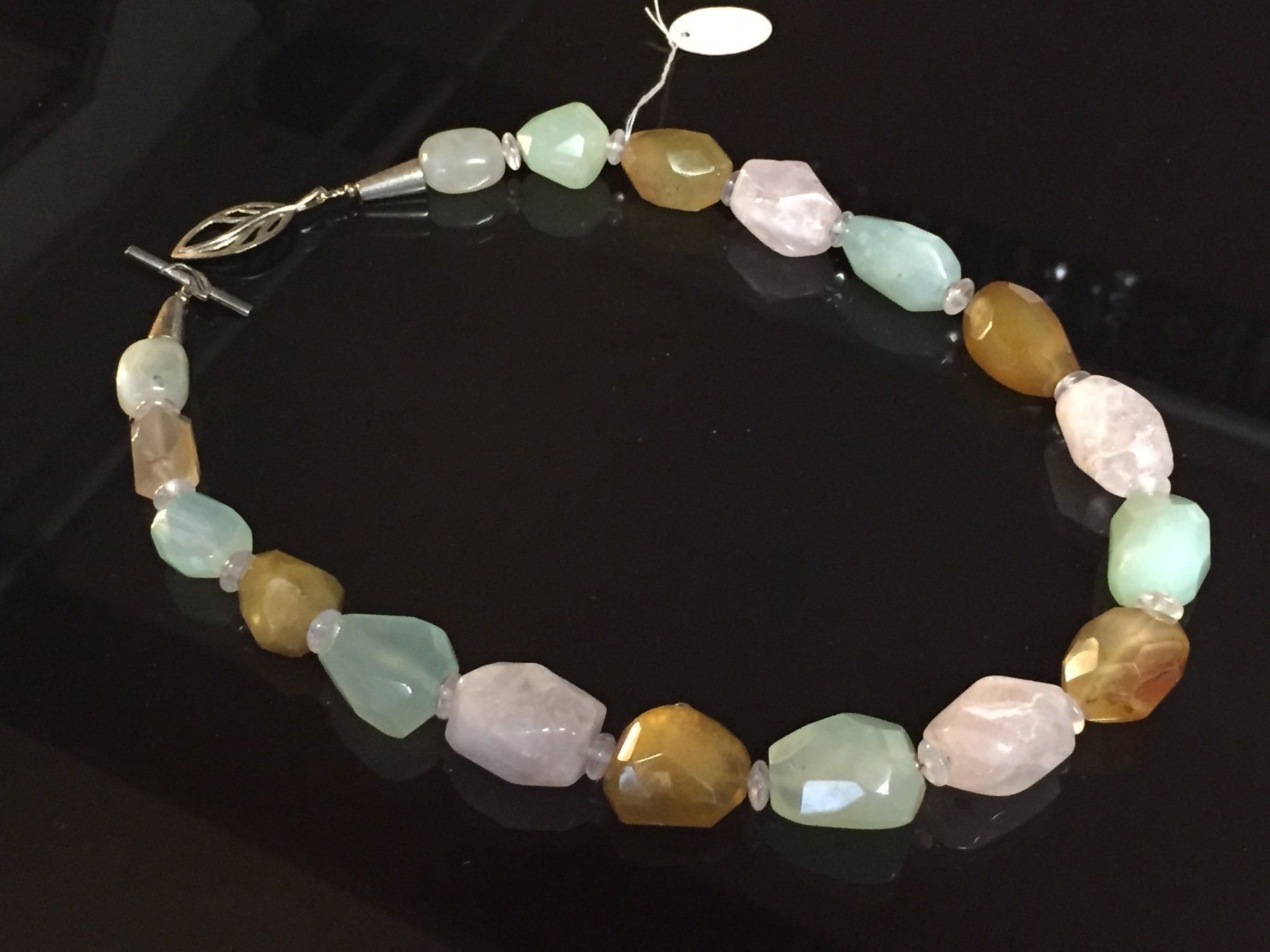 Catenine: Wunderschöne Kette aus Chalcedon & Achat – Nuovo (secondo la descrizione) da Schaffhausen venduto da uniqueketten 1
